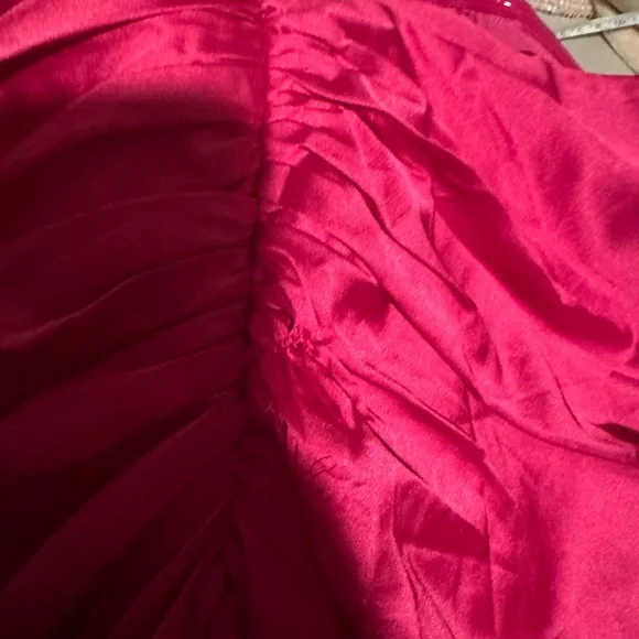 New | MAC DUGGAL
Pink Strapless Embellished Sweetheart
Neckline Satin 2211 ~ 14 - Picture 9 of 11